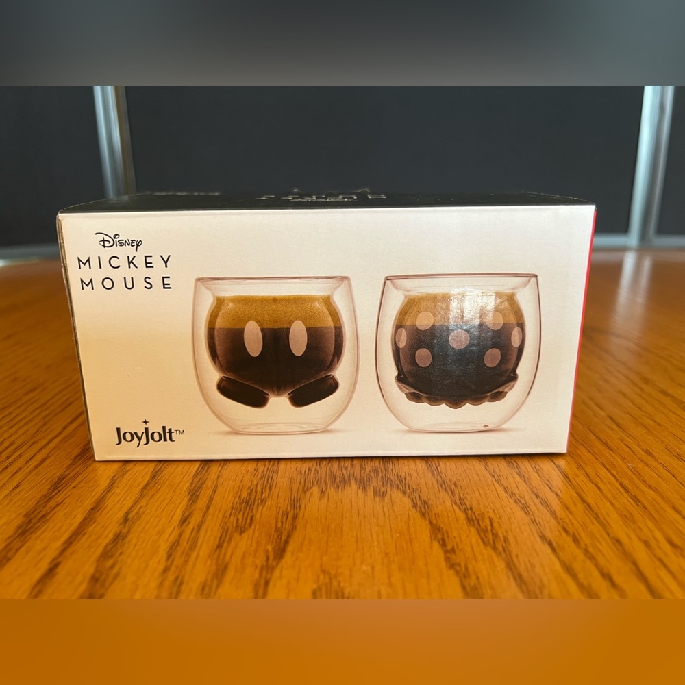 Disney Double-Wall Mickey Glass Expresso Set